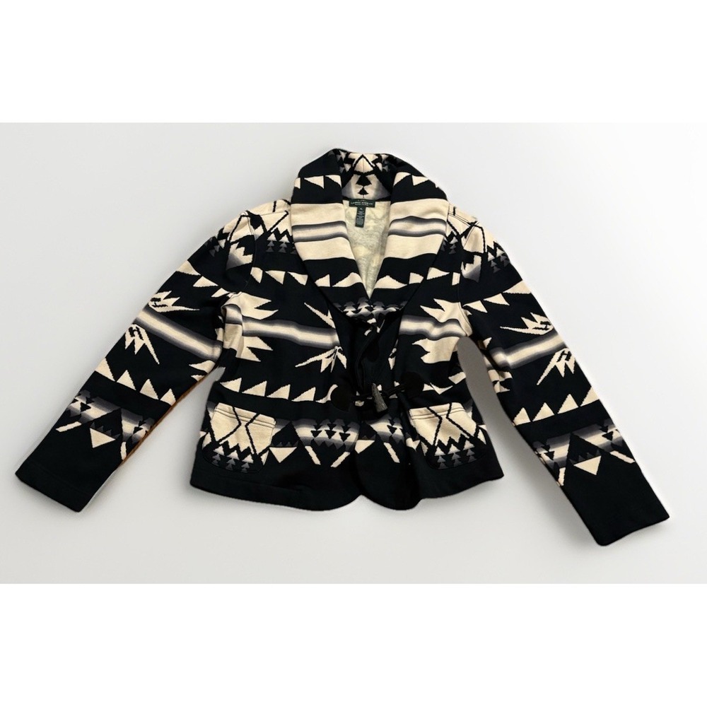 Vintage Polo Ralph Lauren Aztec Shawl Cardigan Jacket XL Navajo Toggle Coat RRL